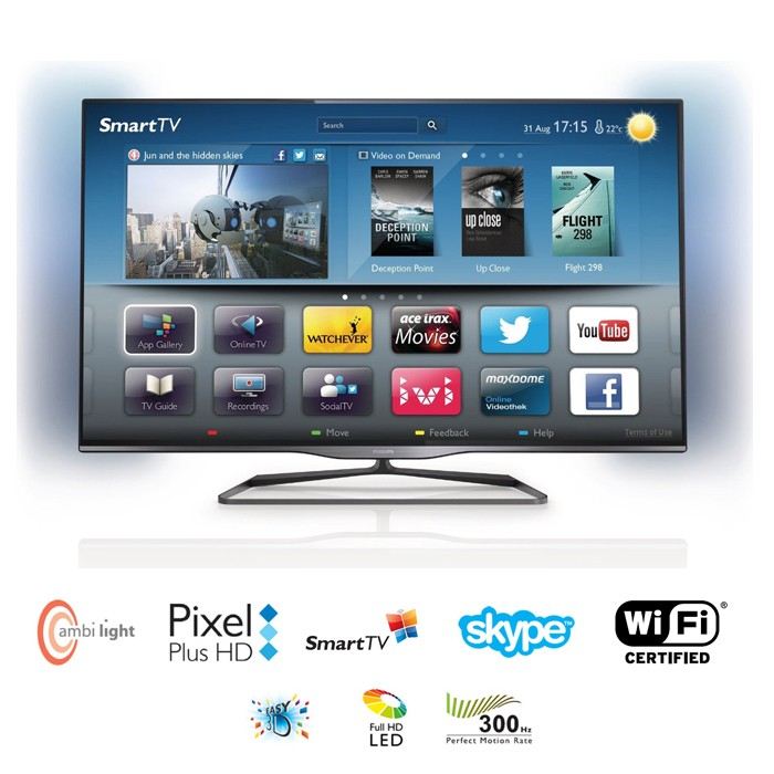 PHILIPS 47PFL5008H TV LED 3D Smart TV Ambilight