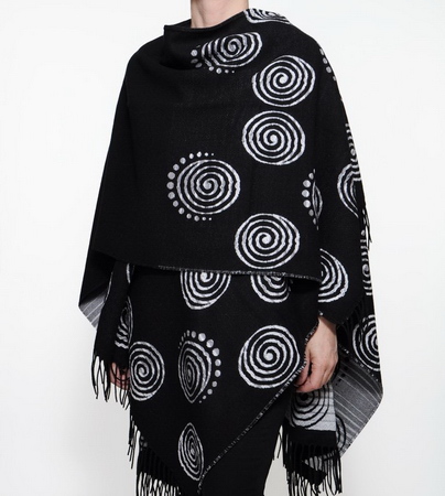 Poncho motif créatif