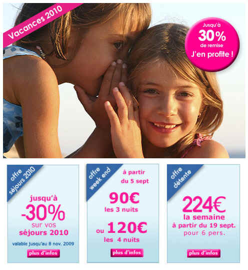 Siblu Vacances Encore des Promos en Octobre