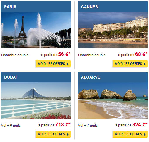 Expedia - Promo 72h Séjours pas cher sur Expedia.fr