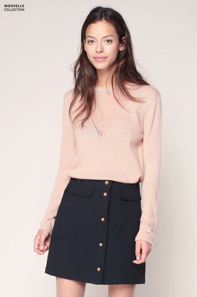 Pull ajouré nude Abelia Sessun