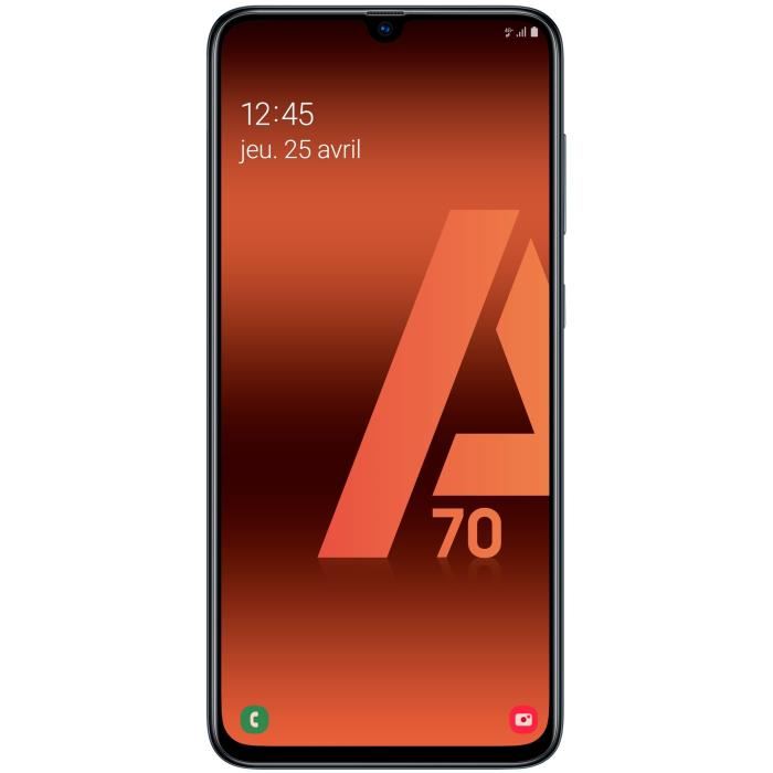 Samsung Galaxy A70 Noir pas cher - Smartphone Cdiscount