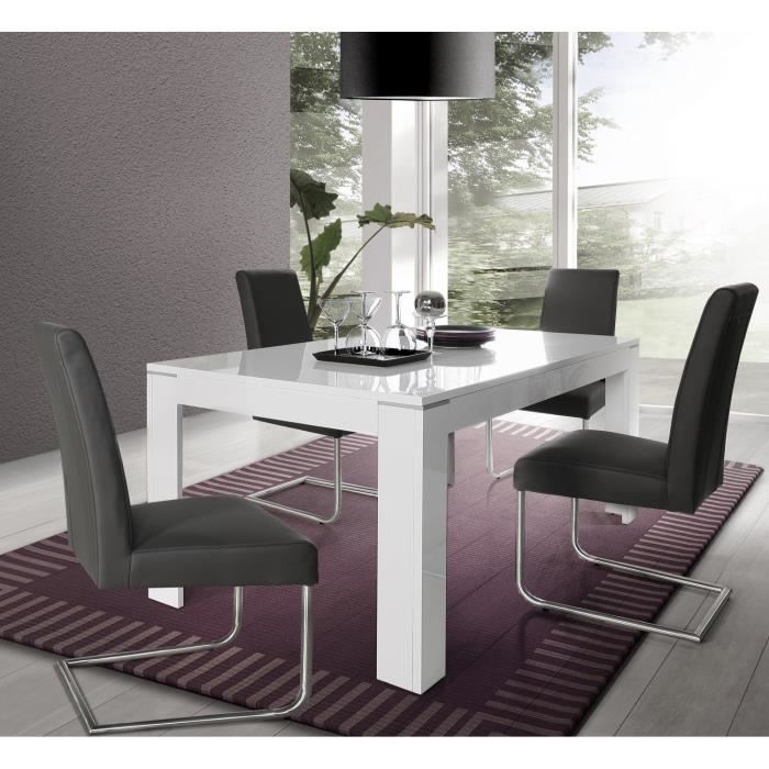 SLATE Table à manger extensible 6 à 8 personnes pas cher - Table à manger Cdiscount