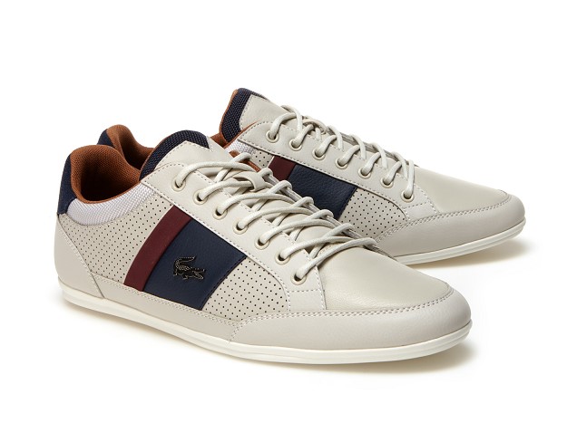 Sneakers Chaymon Lacoste en cuir punché