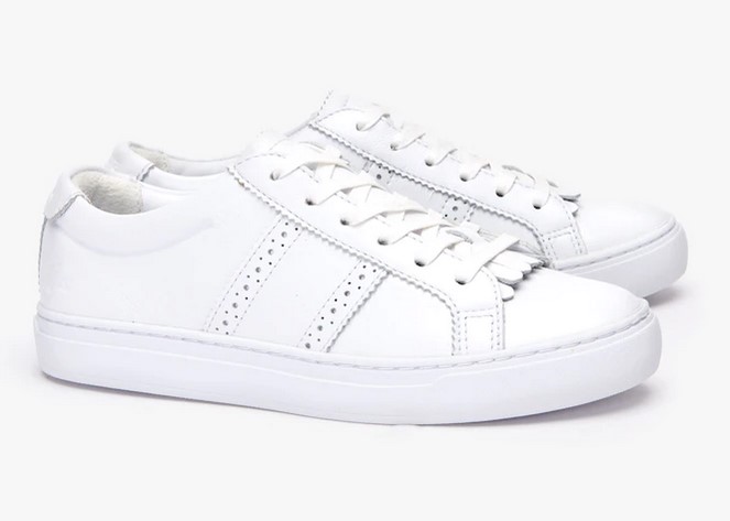 Sneakers City Club Lacoste en cuir premium Blanc - Baskets Femme Lacoste