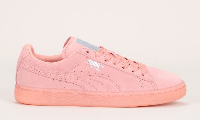 Puma Sneakers cuir suède rose saumon