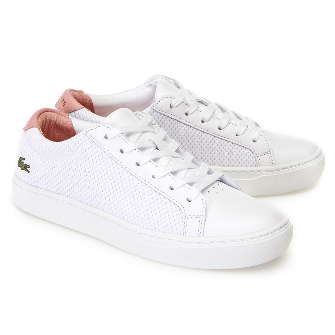 Sneakers L.12.12 Light-WT femme Lacoste en textile et cuir - Baskets Femme Lacoste