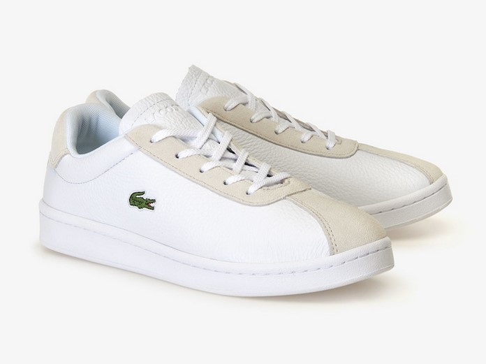 Sneakers Masters Lacoste en toile et suède pas cher - Baskets Femme Lacoste