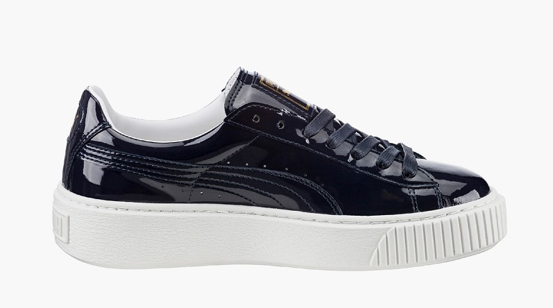 Puma Patent Sneakers plateformes vernies violet foncé - Monshowroom