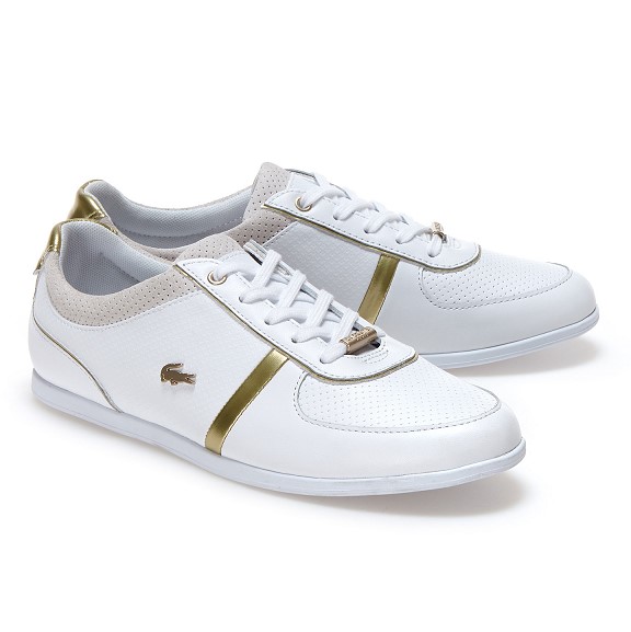 Sneakers Rey Sport Lacoste en cuir - Baskets Femme Lacoste