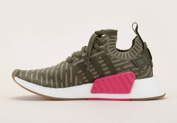 Adidas Originals Sneakers texturées NMD Kaki - Baskets Femme Monshowroom