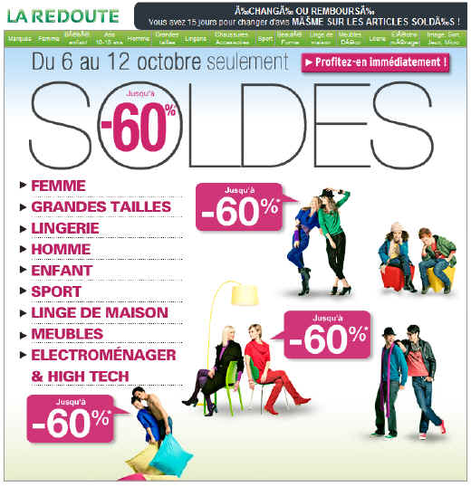 Soldes Flottantes La Redoute 