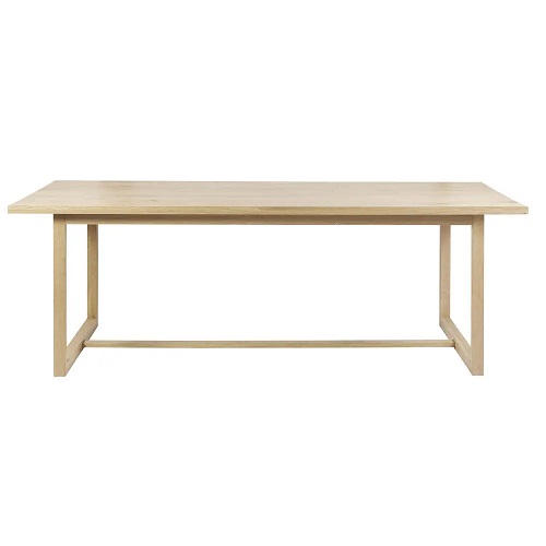 Table à manger 6/8 personnes Sand en chêne massif - Table à dîner Maisons du Monde