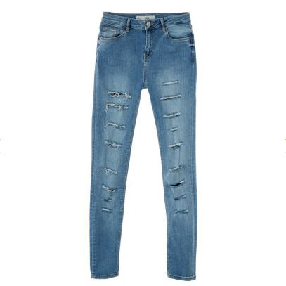 Topshop JAMIE Jean slim bleu