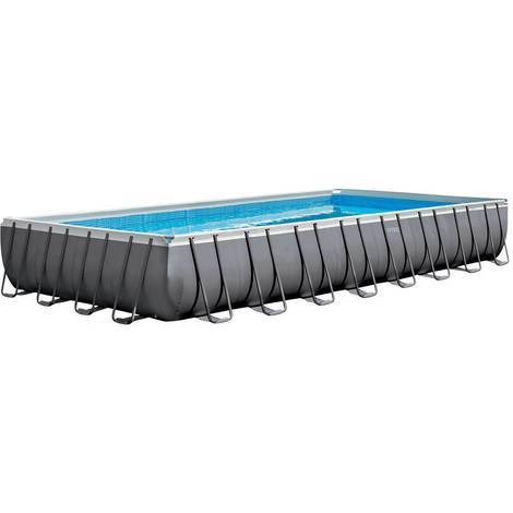 Piscine tubulaire Ultra Silver rectangulaire Intex 9,75 x 4,88 x 1,32 m