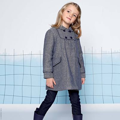 Manteau jacquard en laine mélangée Carrément Beau