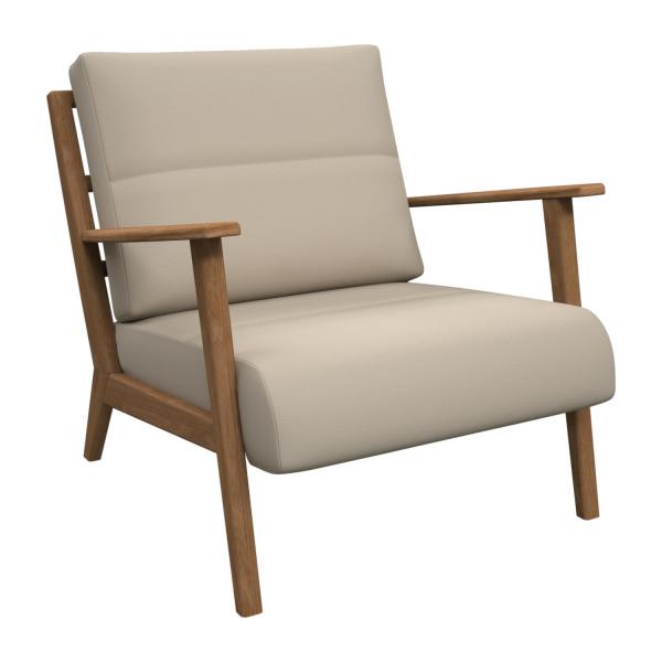 Soldes Fauteuil Habitat, Viken Fauteuil en cuir semi-aniline Savoy off white Habitat