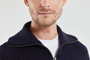 Pull col zippé Héritage ARMOR LUX coton