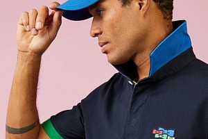 Maillot bleu marine EDEN PARK à manches courtes