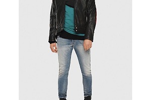 Diesel Bazer Tapered Jeans bleu jean