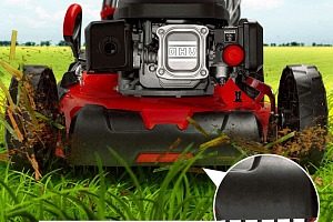 Tondeuse autopropulsée BOUDECH 200cc 5hp OHV 4 temps avec e-start mulching 4in1 largeur de coupe 550mm