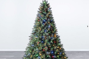 Sapin de Noël artificiel lumineux COLUMBIA 150 cm