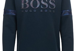 Sweat logo Salbonic Hugo Boss avec bandes en mesh et détails imprimés