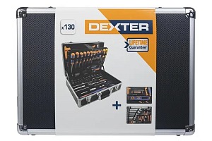 Valise à outils de mécanicien 130 pièces DEXTER