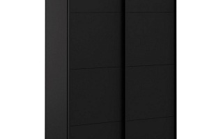 Armoire 2 portes coulissantes ELEGANCE XL noir mat