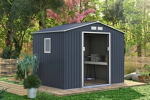Abri de jardin en métal ARCHER CW 5,29 m² Gris