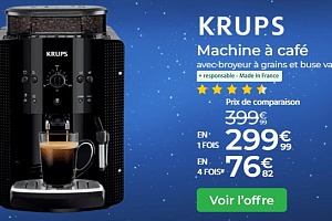 Machine à café, Broyeur café grain KRUPS Essential YY8125FD