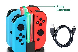 #10: KINGTOP 4 en 1 Chargeur Nintendo Switch