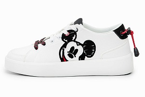 Baskets Blanches à plateforme Mickey Mouse Desigual