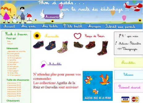 Déstockage chaussures enfants  www.1kmapieds.com