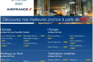 Promo Vol Air France : le monde à partir de 68 euros