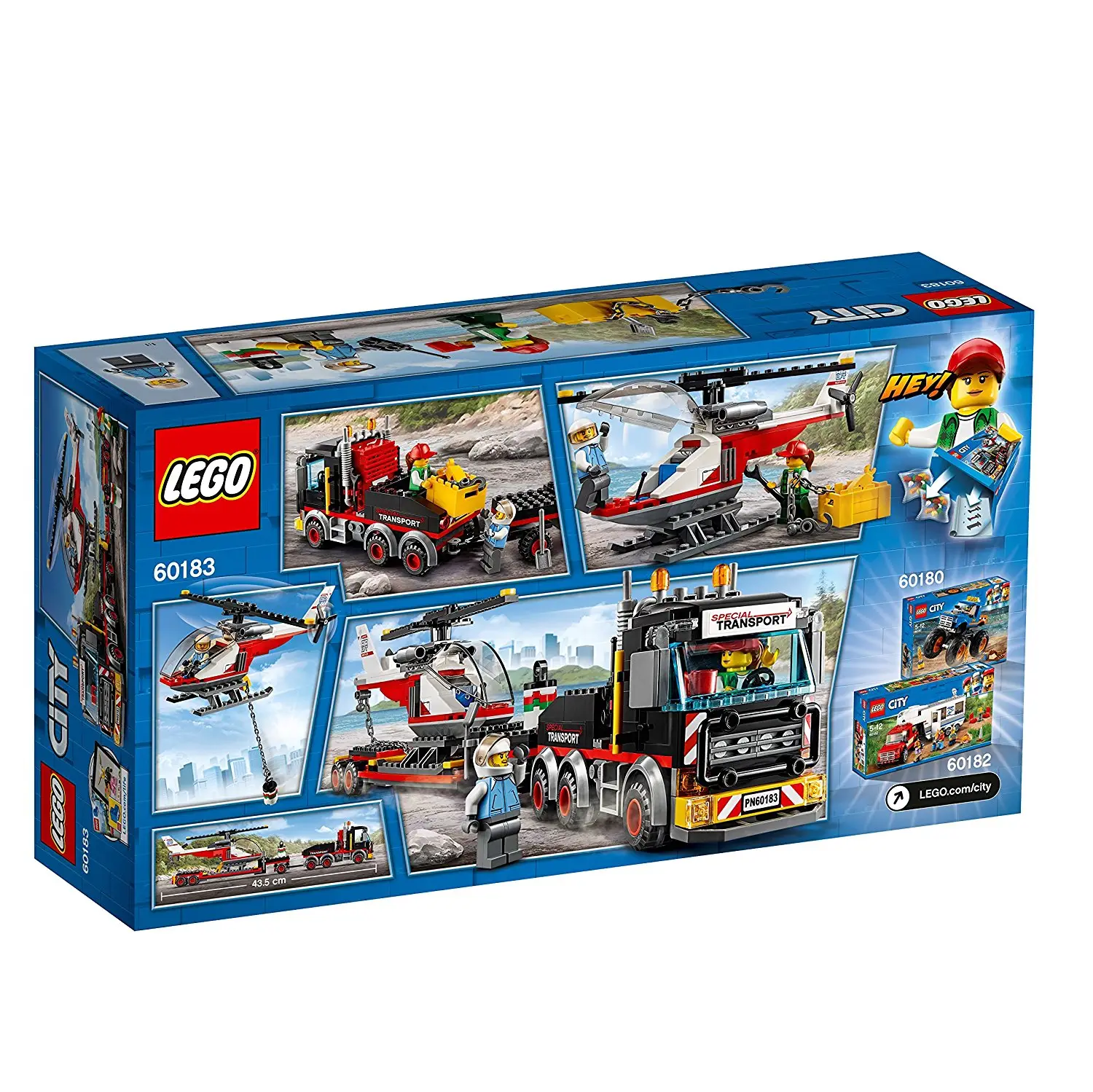 Jeu de Construction pas cher - LEGO City - Le transporteur d'hélicoptère