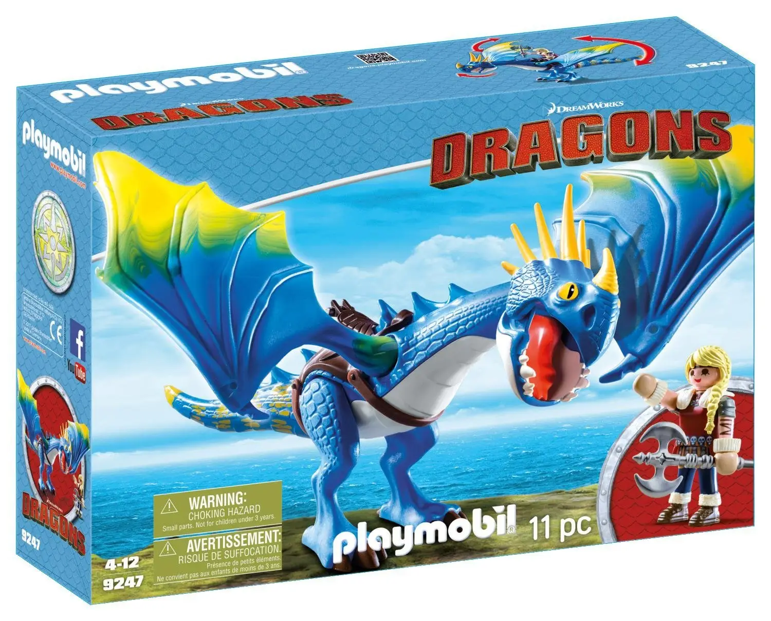 Playmobil - Dragons - Astrid et Tempête, jeu pas cher Amazon