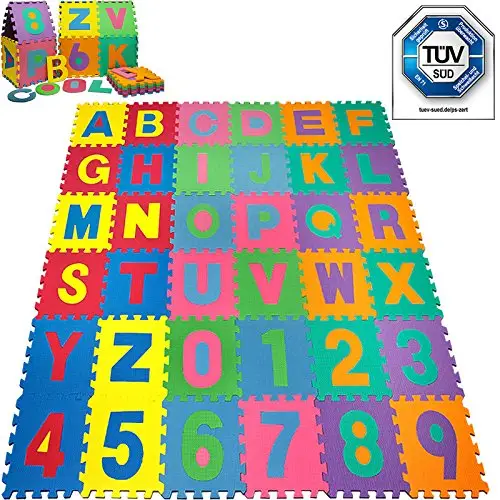 Puzzle tapis mousse bébé alphabet