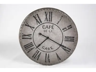 Horloge en métal CAFE