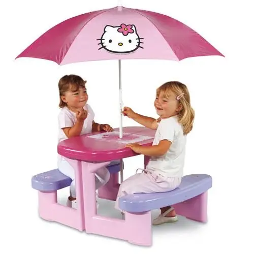 Table Hello Kitty avec parasol