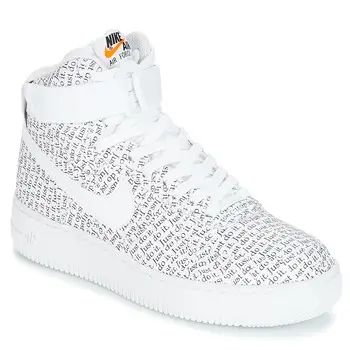 Nike AIR FORCE 1 HIGH JUST DO IT W Blanc Baskets montantes