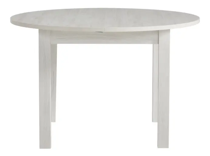 Table ronde CAMILLE Imitation chêne blanchi