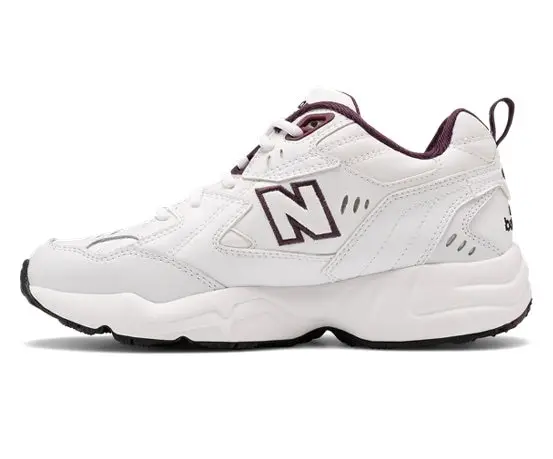 New Balance 608 Baskets Basses White with Dark Current