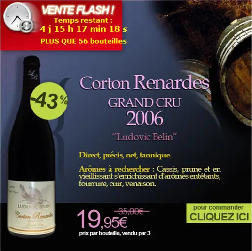 Vente Flash sur le vin - jusqu'à 50% de réduction sur les vins sur Le20.fr