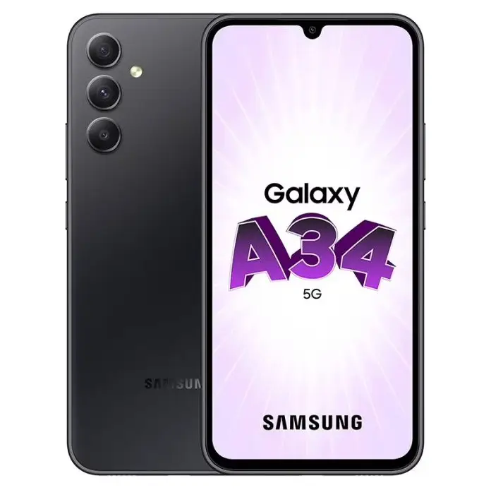 Smartphone SAMSUNG Galaxy A34 5G 128Go Noir + Enceinte JBL clip 4 white