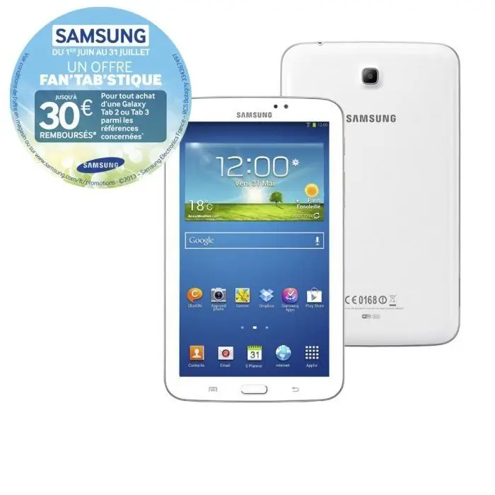 Samsung Galaxy Tab 3 7" 8Go