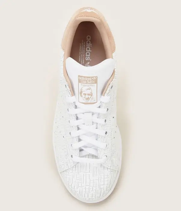 Adidas Originals Stan Smith W Sneakers en cuir texturé blanc