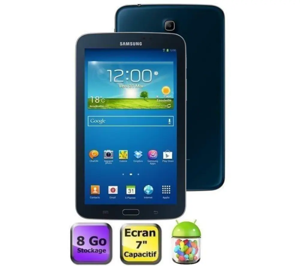 SAMSUNG Tablette Galaxy Tab 3 7.0 8 Go Noir